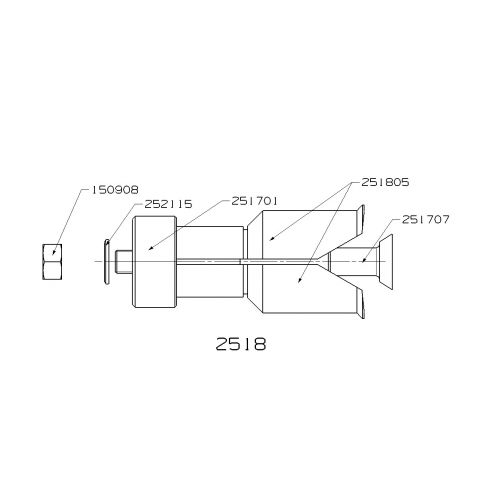 EXTRACTOR DE PINZA INTERIOR FORZA SERIE 2500